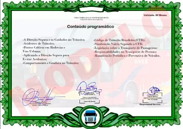 certificado direção defensiva modelo certificado direção