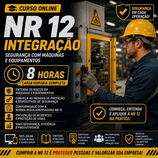 Curso NR 12 Integração - R$ 119,00
