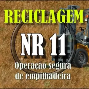 oprador de empilhadeiras reciclagem