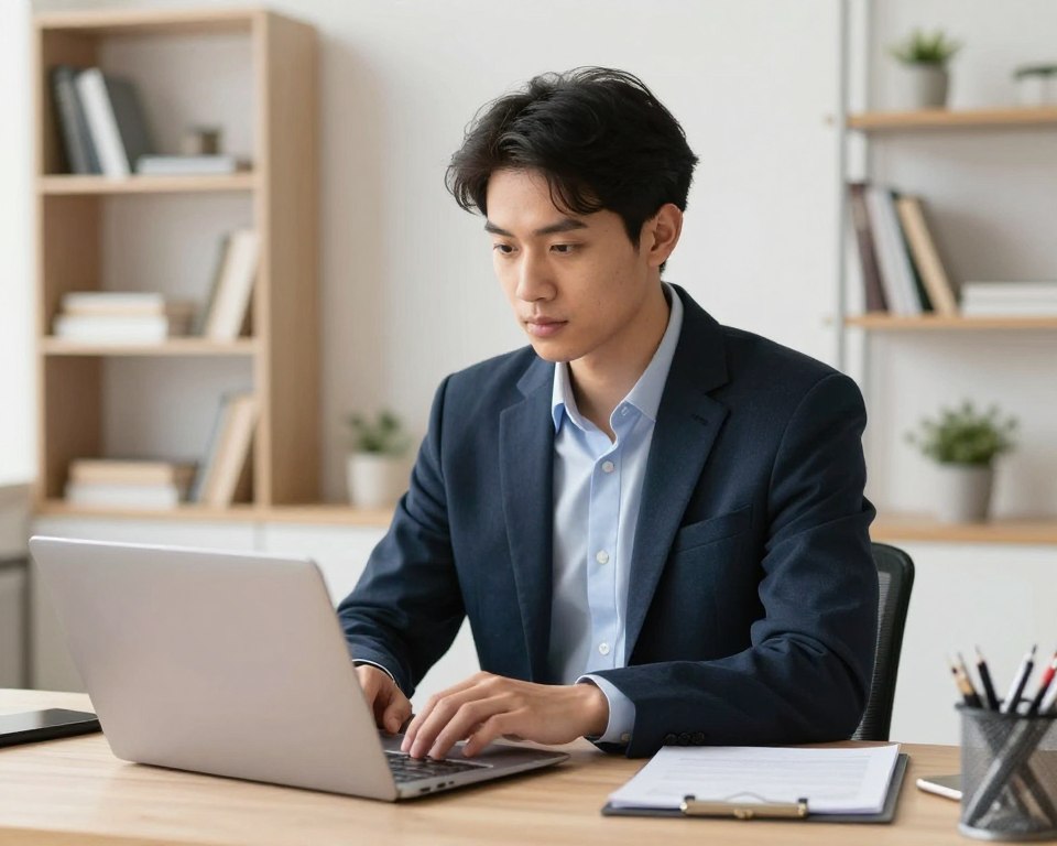 Imagem de um profissional fazendo um curso online Imagem de um profissional fazendo um curso online