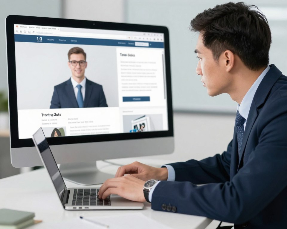 Imagem de um profissional de eletricidade realizando um curso online Imagem de um profissional de eletricidade realizando um curso online