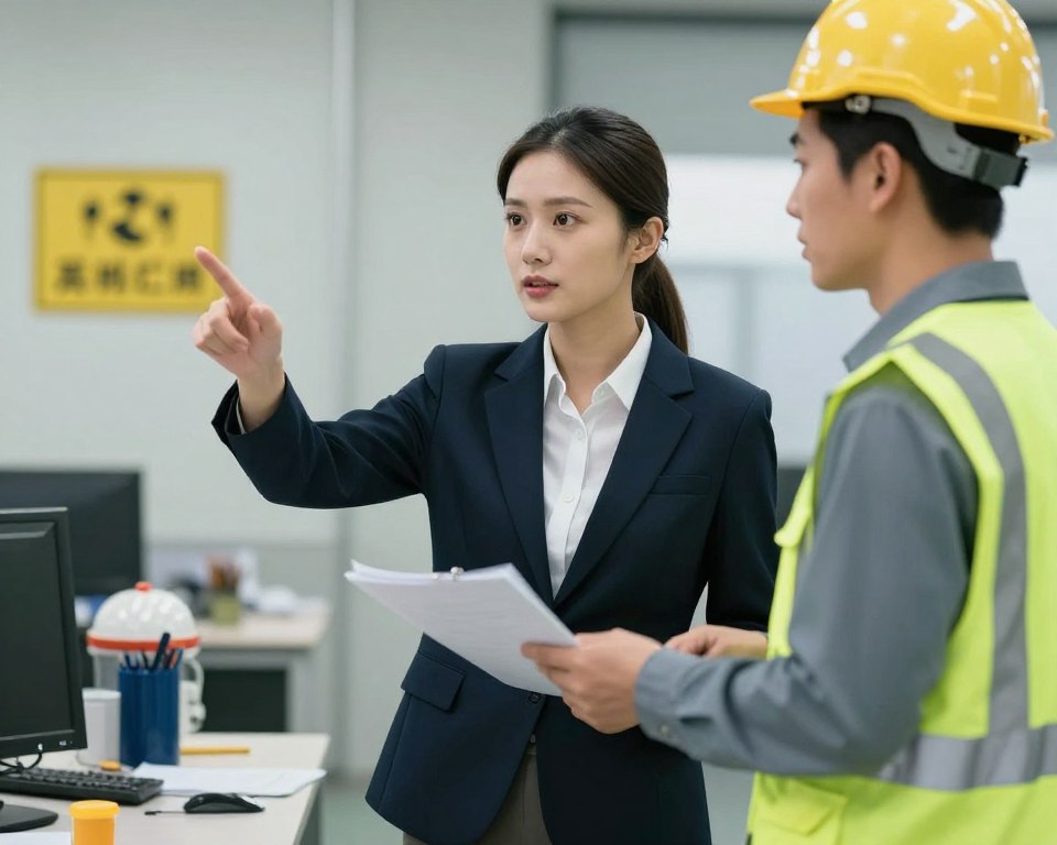 Imagem de um profissional de segurança no trabalho Imagem de um profissional de segurança no trabalho